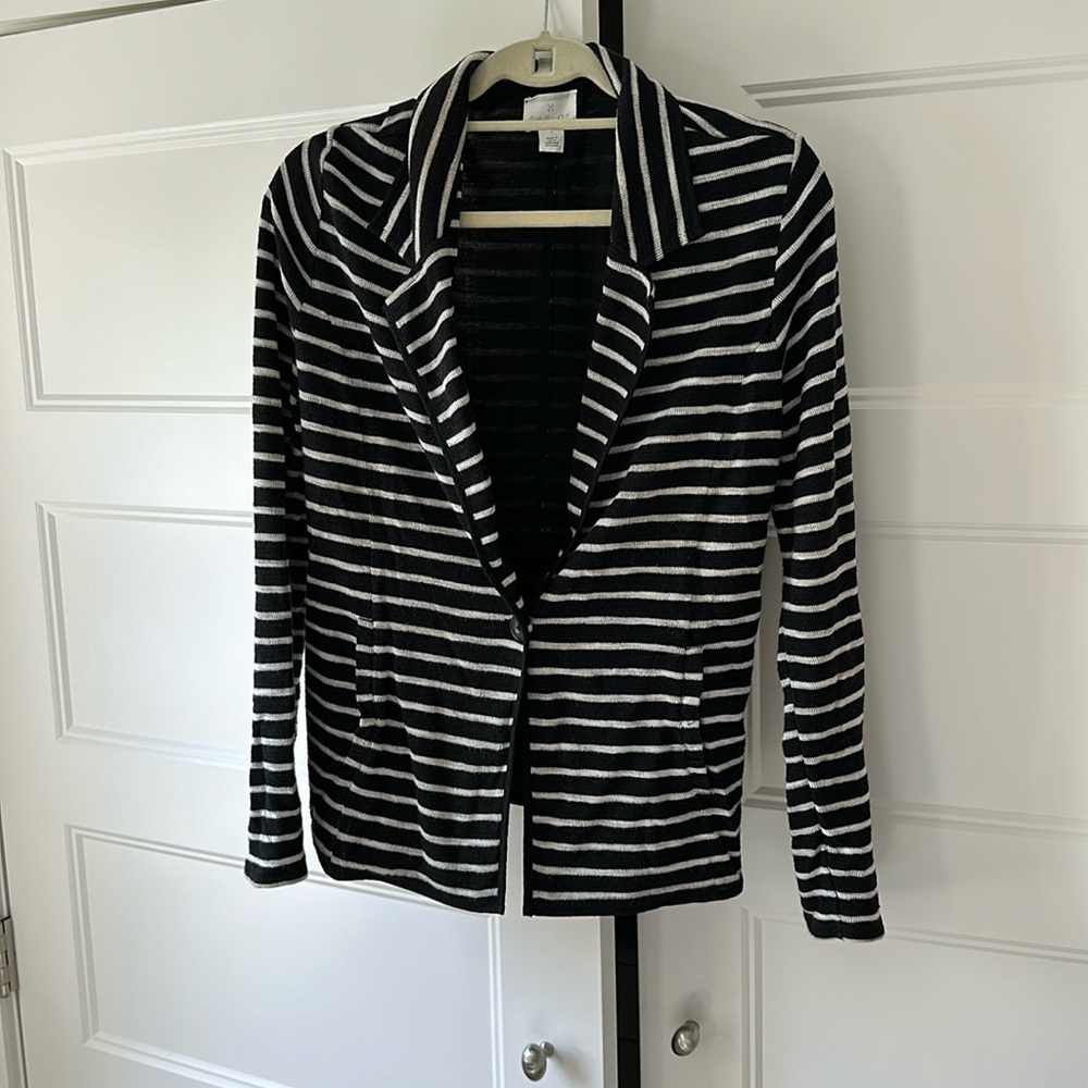 Caslon striped sweater jacket.